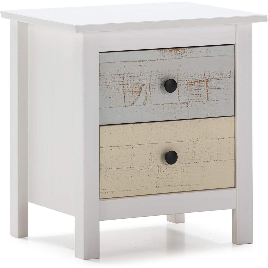 Commode Grise parfaite salon 2 tiroirs