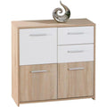 Chiffonnier marron avec 2 tiroirs