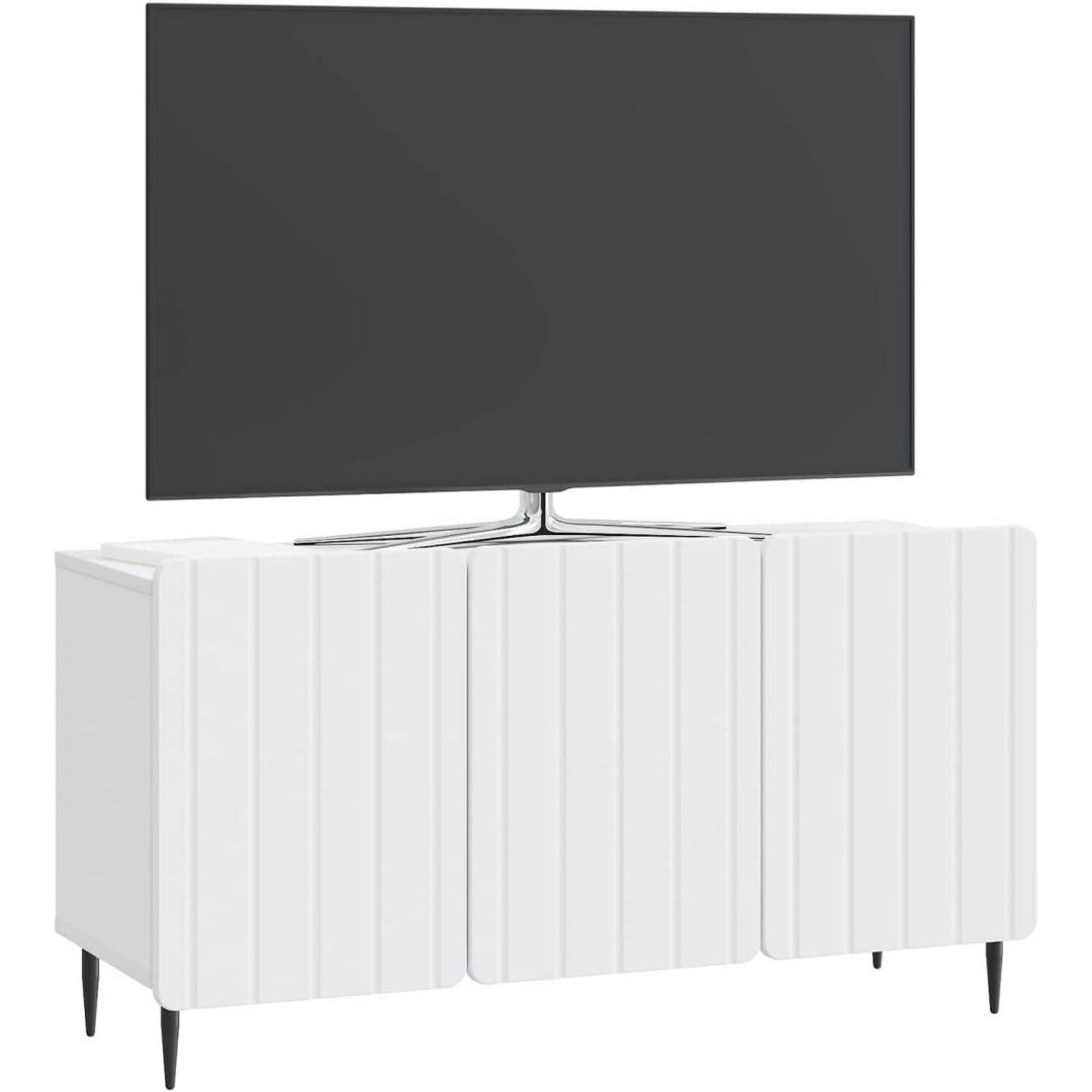 Meuble TV en bois d'ingenierie gris