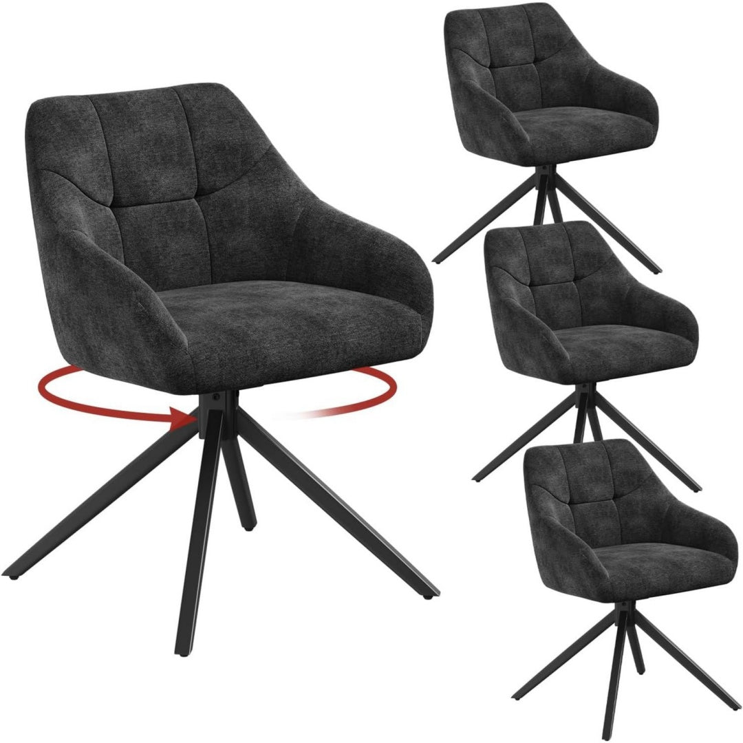 Gris fonce chaise, siege pivotant