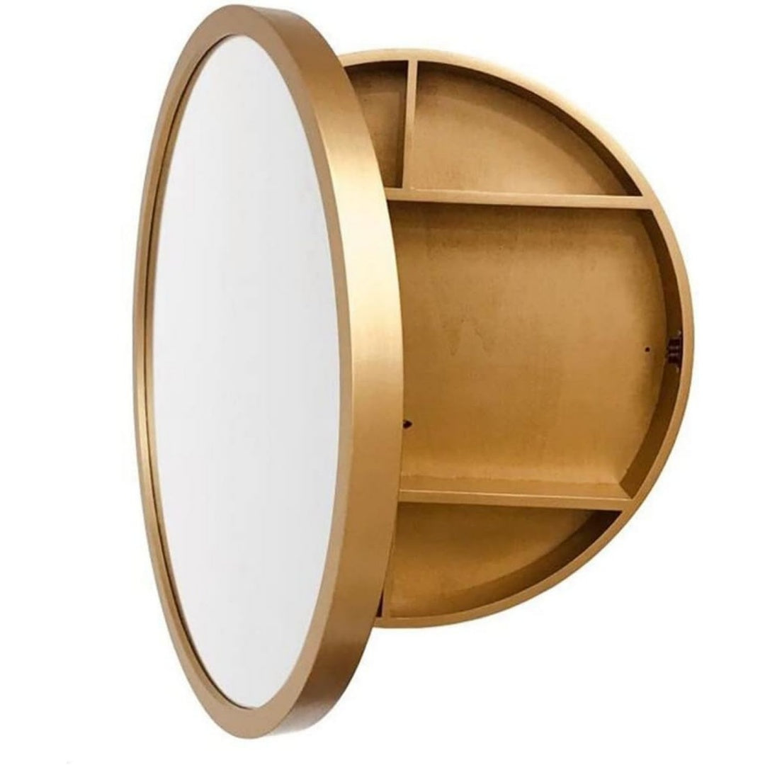 Armoire a miroir beige, une porte