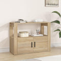 Style Rustique, credence gris clair en bois 1 tiroir
