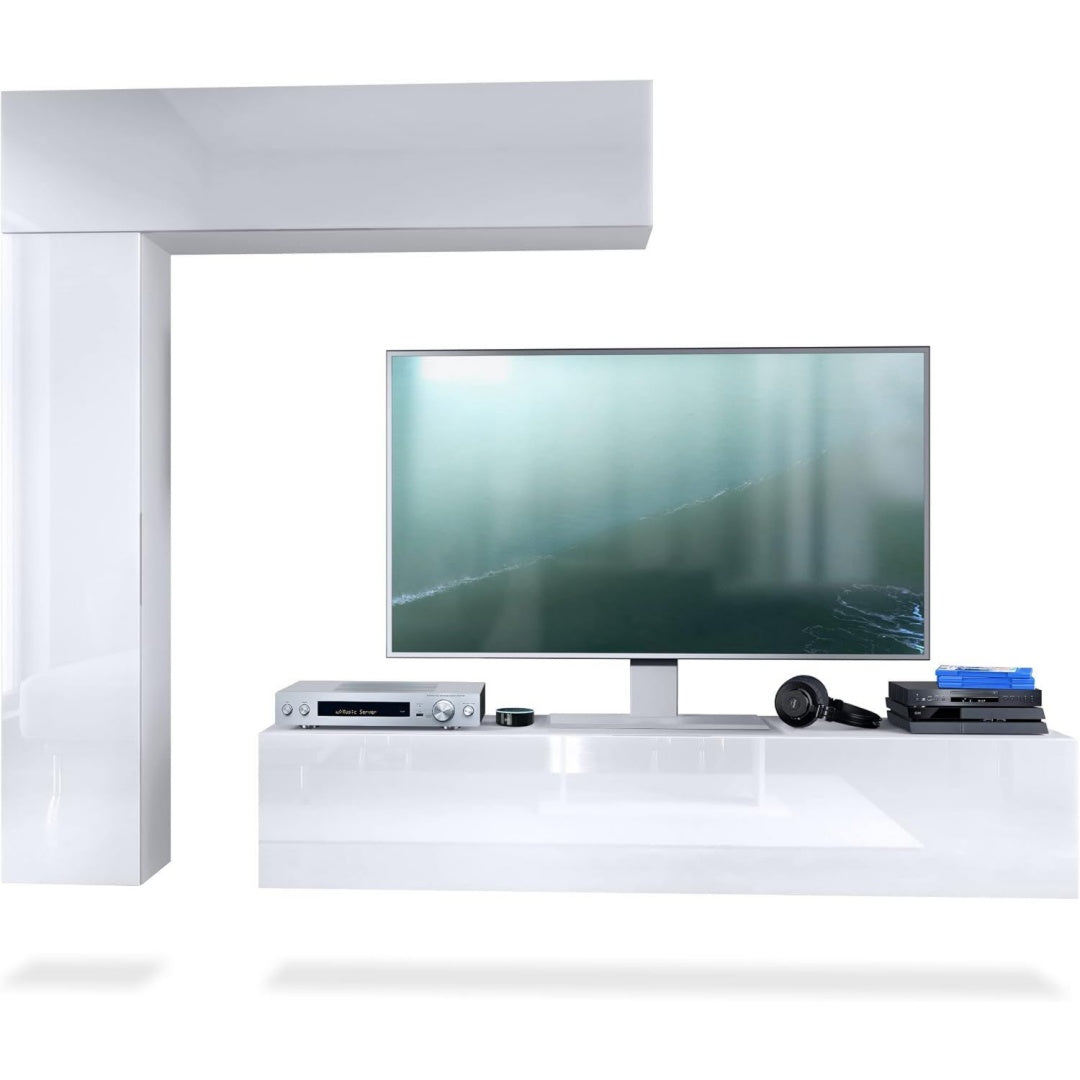 Petit meuble TV gris clair