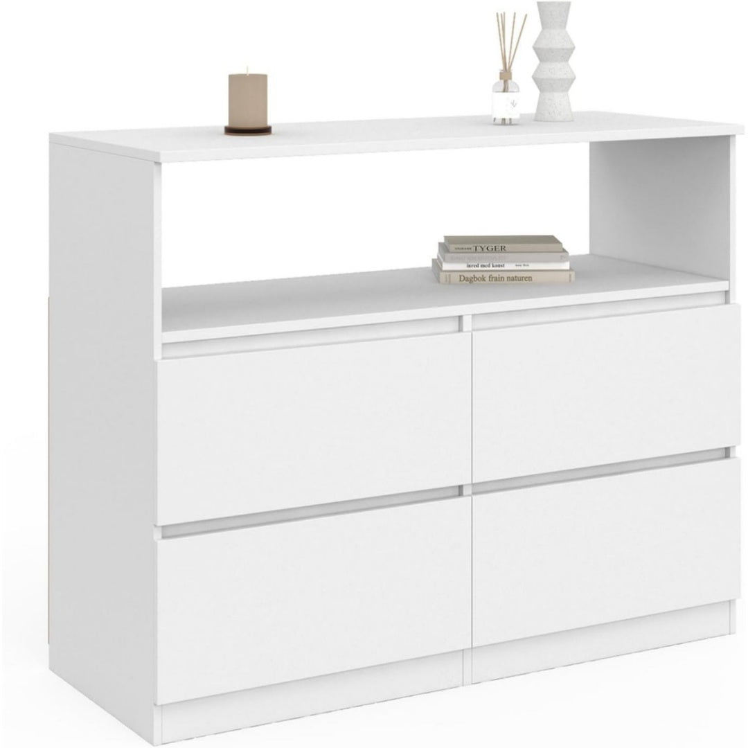 Commode gris clair grand confort
