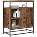 Buffet marron 2 portes finition mate pour le salon