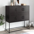 Buffet gris 6 portes pour salon