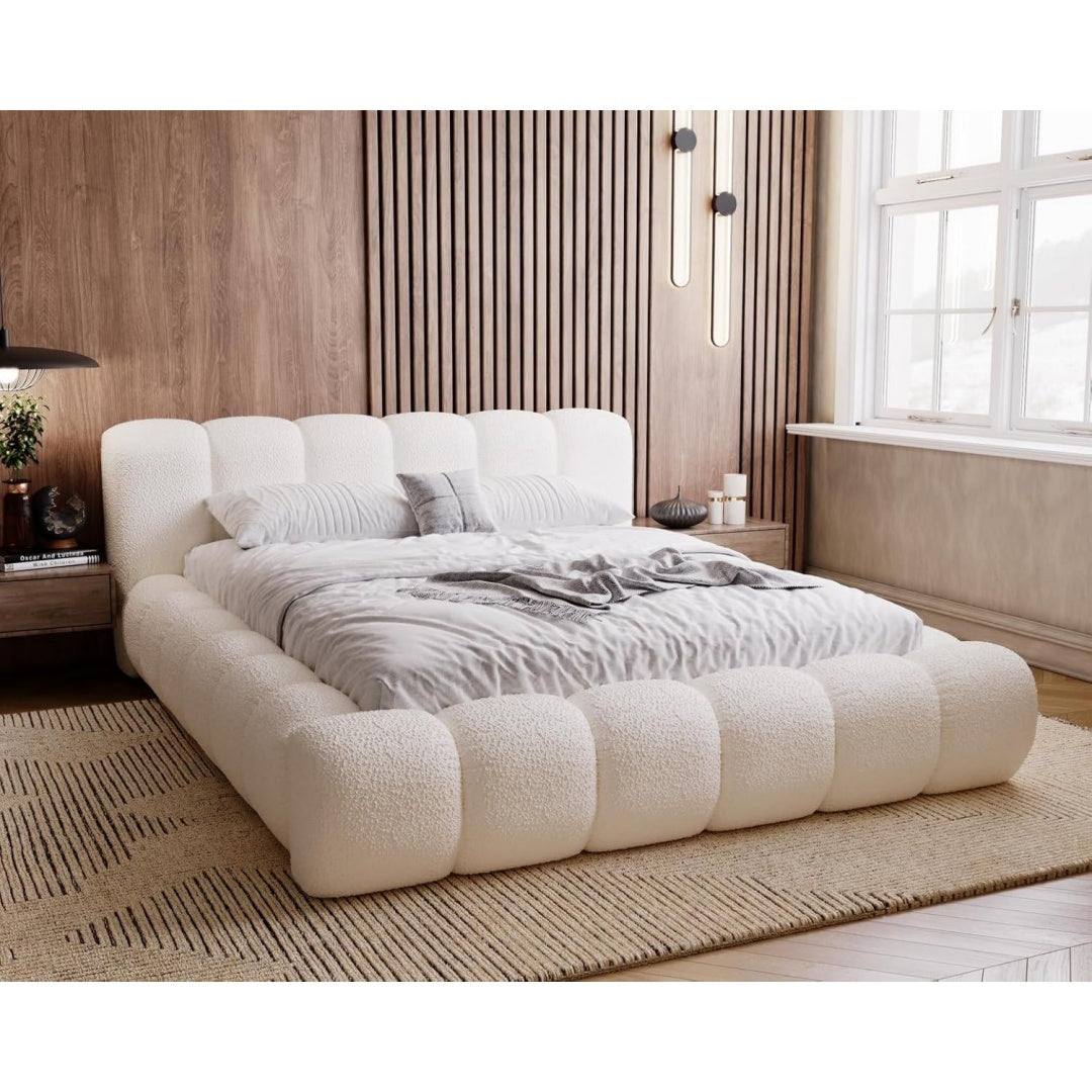 Lit en bois massif et MDF