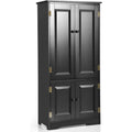 Armoire gris fonce design vintage 58.5 x 31.5 x 123 cm