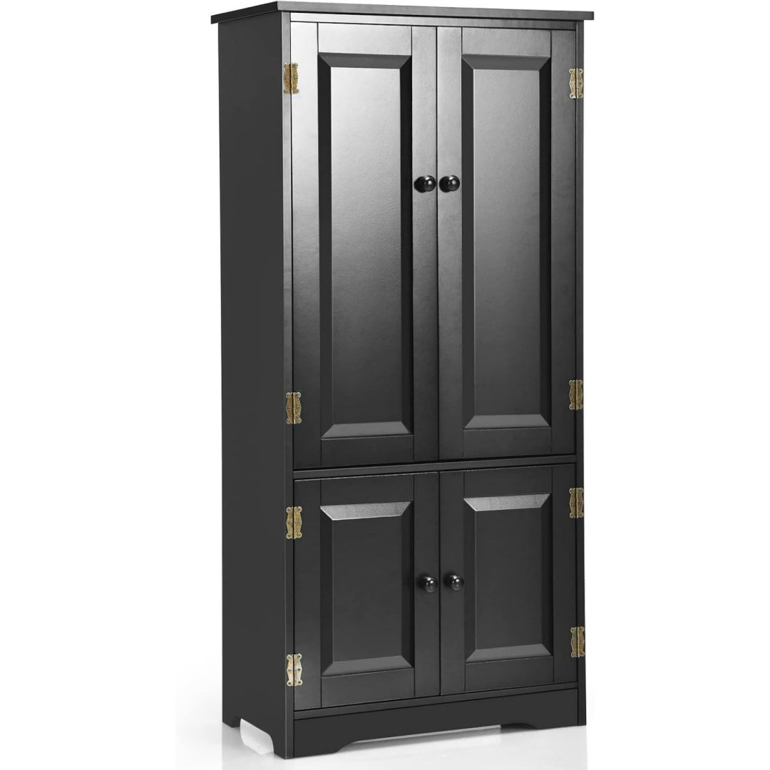 Armoire gris fonce design vintage 58.5 x 31.5 x 123 cm