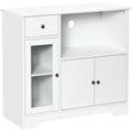 Sideboard gris clair, touche classique 90 x 40 x 82cm