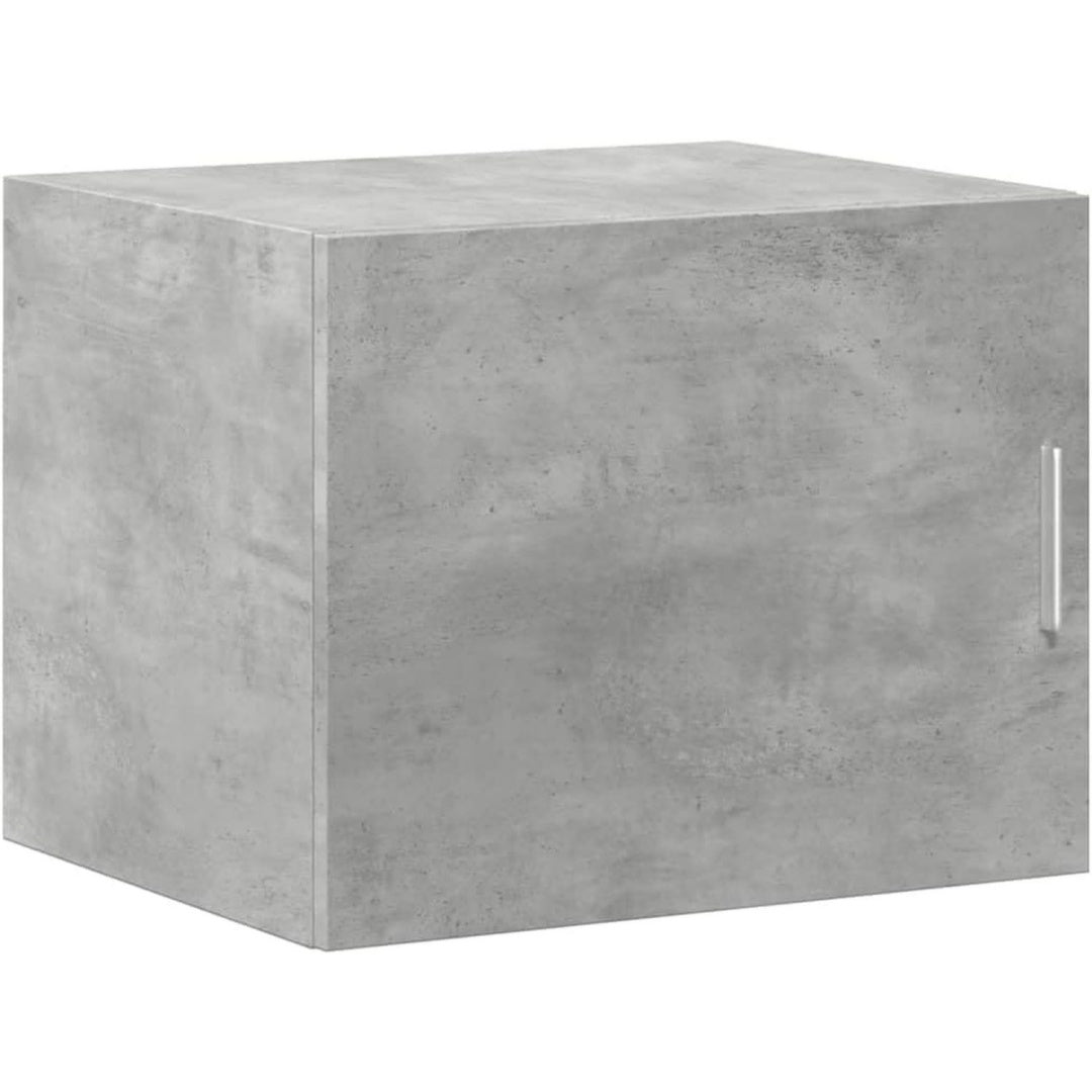 Armoire suspendue en MDF, gris, capacite de rangement importante