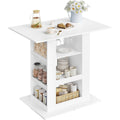 Table a manger gris clair, 2 portes