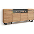 Buffet marron style moderne 4 portes