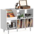 Meuble vinyles gris (100 x 50 x 40 cm), espace de rangement genereux