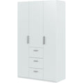 Penderie rangement gris clair 3 tiroirs moderne