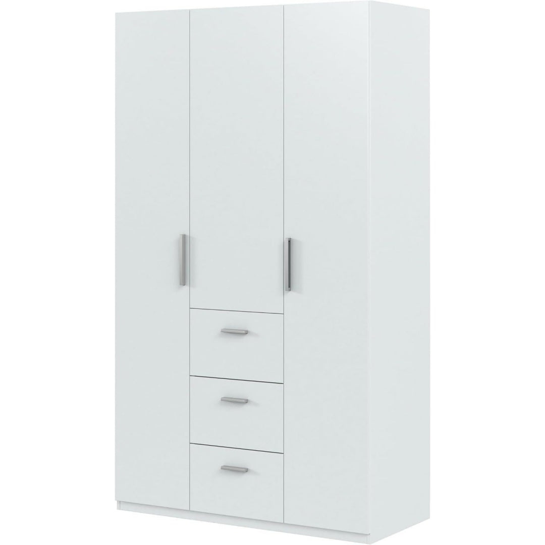 Penderie rangement gris clair 3 tiroirs moderne