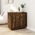 Buffet gris clair fonctionnel installation murale 2 portes