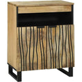 Sideboard esprit rustique marron en bois, usage exterieur