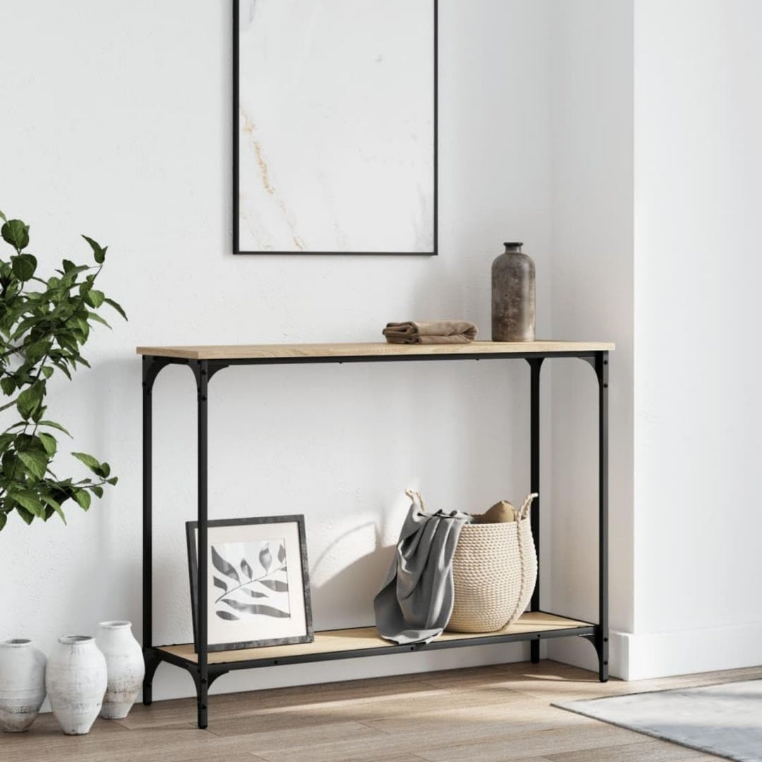 Console gris clair depouille 101 x 30.5 x 75 cm