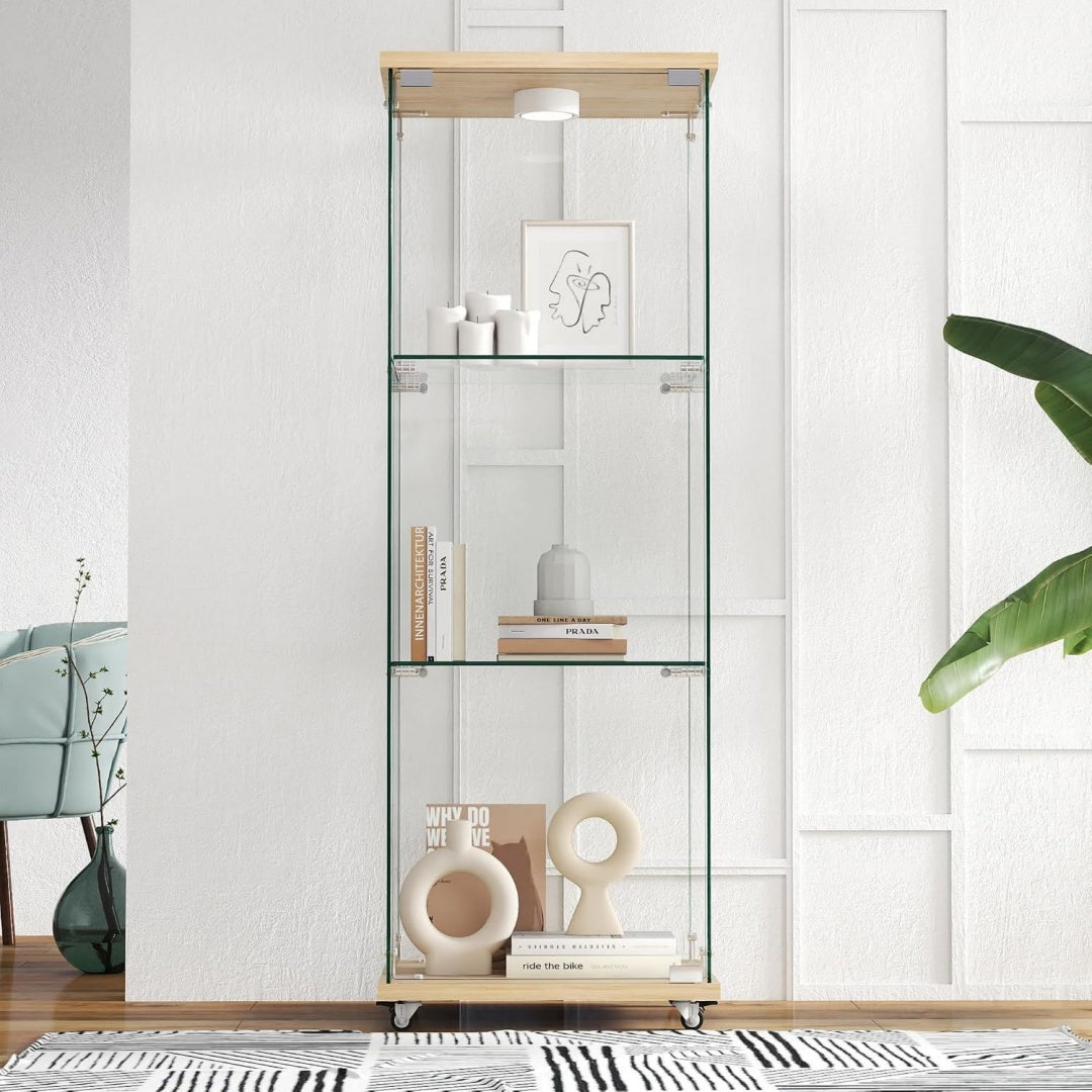 42.5 x 36.5 x 120 cm bibliotheque gris clair hauteur reglable