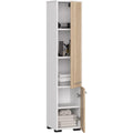 Meuble mobilier gris clair decor chene