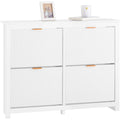 etagere a chaussures gris clair MDF 104 cm, rangement design moderne