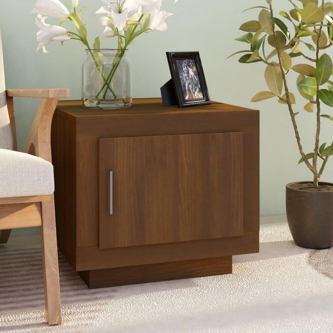 Table basse en finition chene marron 51 x 50 x 45 cm